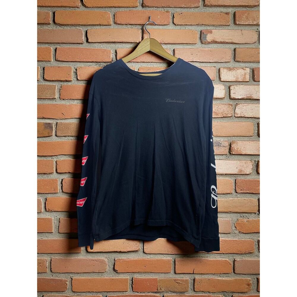Budweiser PacSun Long Sleeve Graphic Shirt – Black/Red – Size Small